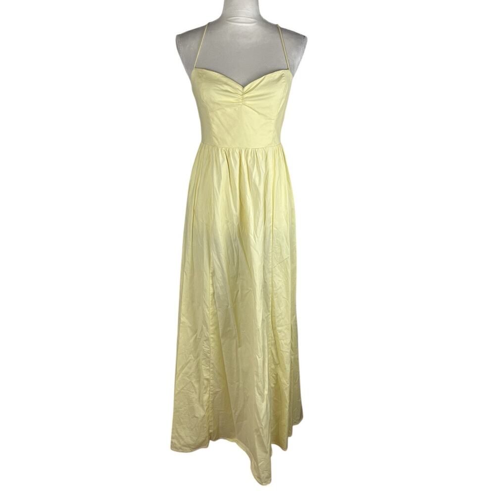 Reformation Yellow Midi Dress